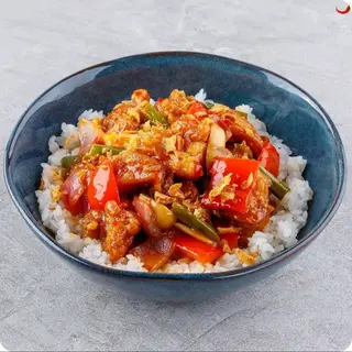 Курка із рисом у кисло-солодкому соусі (300г)
