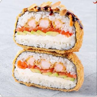 Суші бургер лосось-креветка (380 г)