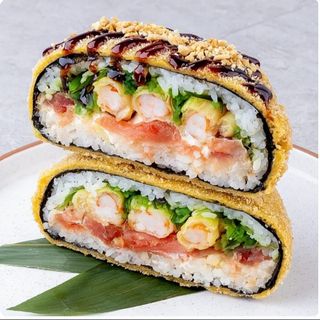 Суші-бургер креветка-тунець (355г)