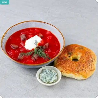 Борщ із телятиною (400г)