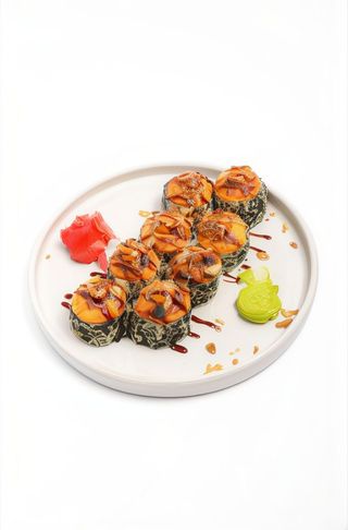 Запечений рол з лососем