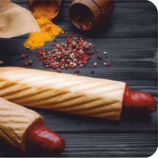 Французський Хот-Дог (180г), ( Халяль сосиска )