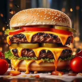 Чізбургер з куркою 2х