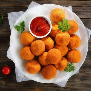 Картопляні кульки з кетчупом