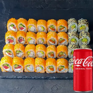 Сет 4 філадельфії (1100г)+Coca-cola