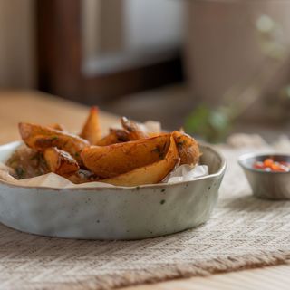 Картопля по-селянськи з часником та паприкою