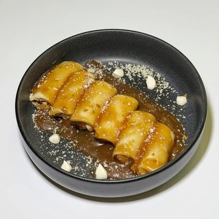 Млинці з бананом та нутелою (200г)