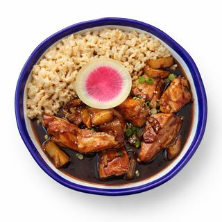 Курочка з ананасом і рисом (350г)