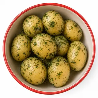 Картопля молода з вершковим маслом та кропом (210г)
