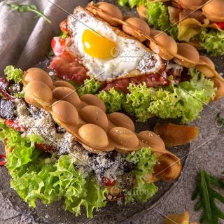 Вафля тунец яйце