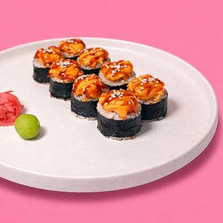 Запечений рол з лососем та сиром чеддер (270г)