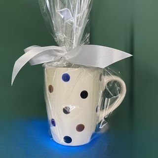 Чашка керамічна з кружечками 