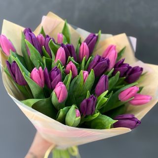 Букет тюльпанів мікс #49 (27шт)