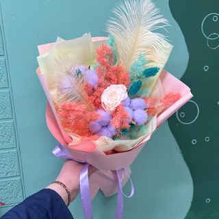Букет №16 (зі стабілізованою трояндою)