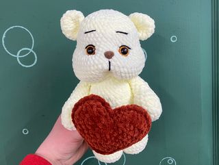 Щокатий ведмедик кремовий