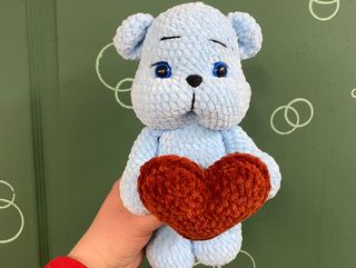 Щокатий ведмедик блакитний