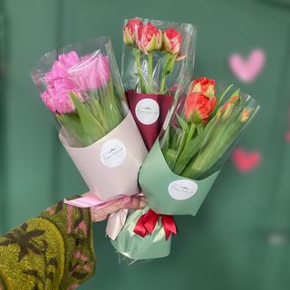 Букет піоновидних тюльпанів (3шт)
