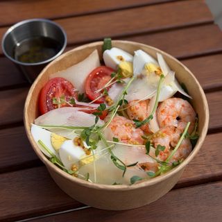 САЛАТ ЦЕЗАР З КРЕВЕТКОЮ