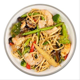 Локшина удон з креветками