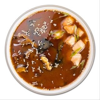 Місо суп з лососем