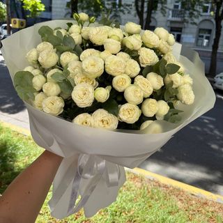 Букет з півонієподбних троянд «Міс Елегантність»