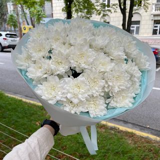 Букетик з хризантем «Хмаринка»