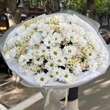 Букет з танацетуму та хризантем