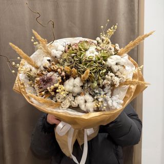 Букет з сухоцвітів «Бавовна»