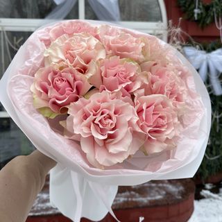 Букет з 9 французьких троянд