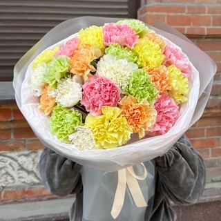 Букет «Мікс 25 яскравих діантусів»