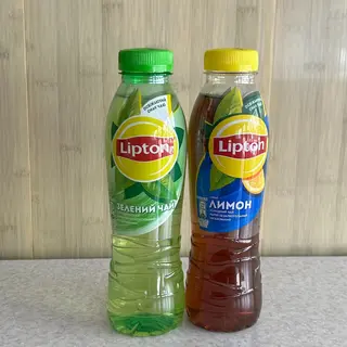 Холодний Чай Lspton Зелений/ Чорний з лимоном (500мл)