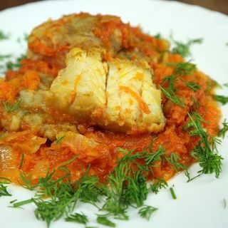 Хек з овочами (150г)