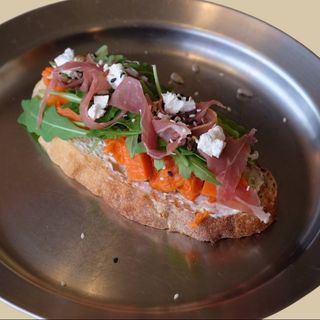 Тост з запеченим гарбузом