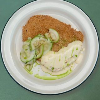 Хрусткий шницель з овочами Кімчі