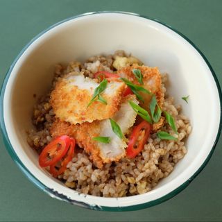 Смажений рис з куркою