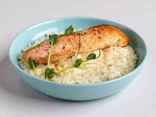 Філе лосося з різотто (250г.)
