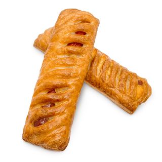 Ковбаска в тісті з майонезом та кетчупом