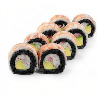 Чорний рол з креветкою (320г)