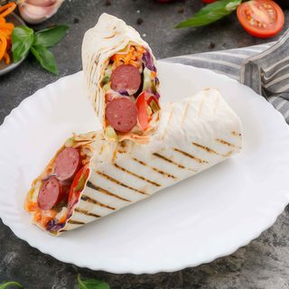 Хот-Дог в лаваші з одинарною ковбаскою (250г)