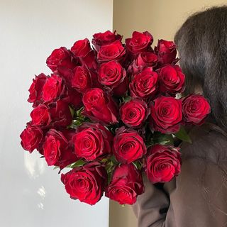 Монобукет червоних еквадорських троянд 