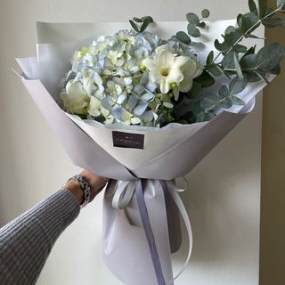 Мікс з блакитною гортензією