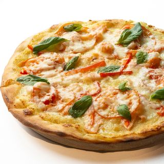 Міні Піца з Лососем та Креветками (25см)