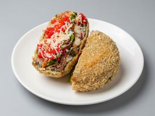 Суші-бургер з лососем-гриль