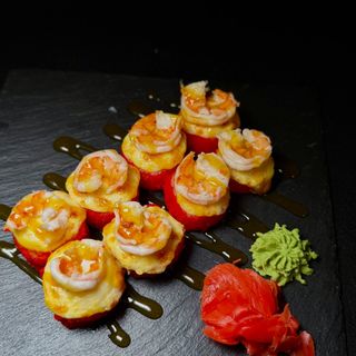 Запечений з креветкою