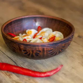Пельмені з курки у соусі Tabasco та перцем Чілі (200г/15шт)