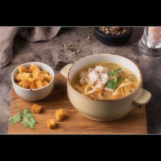 Бульйон курячий з домашньою локшиною (350г)