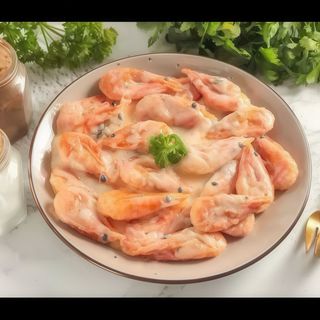 Креветки в часниковому соусі (200г)