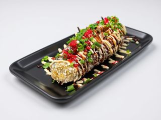 СУШІ ХОТ ДОГ З ЛОСОСЕМ ТА ТУНЦЕМ 