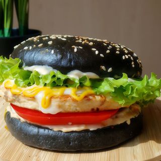 Бургер Індійська ніч + фрі + пепсі