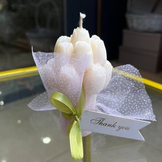 Свічка "букет тюльпанів"